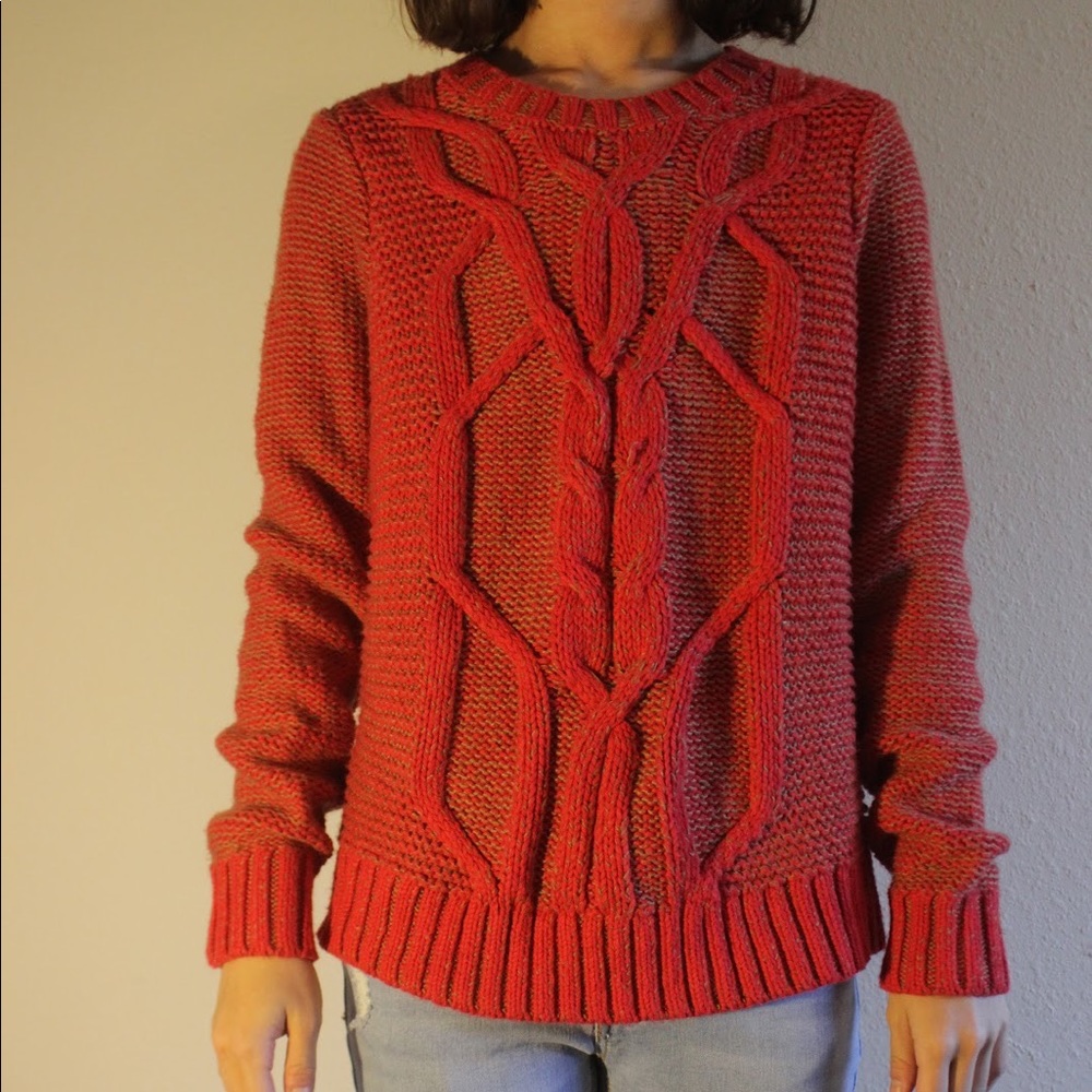 Red Knitted Sweater